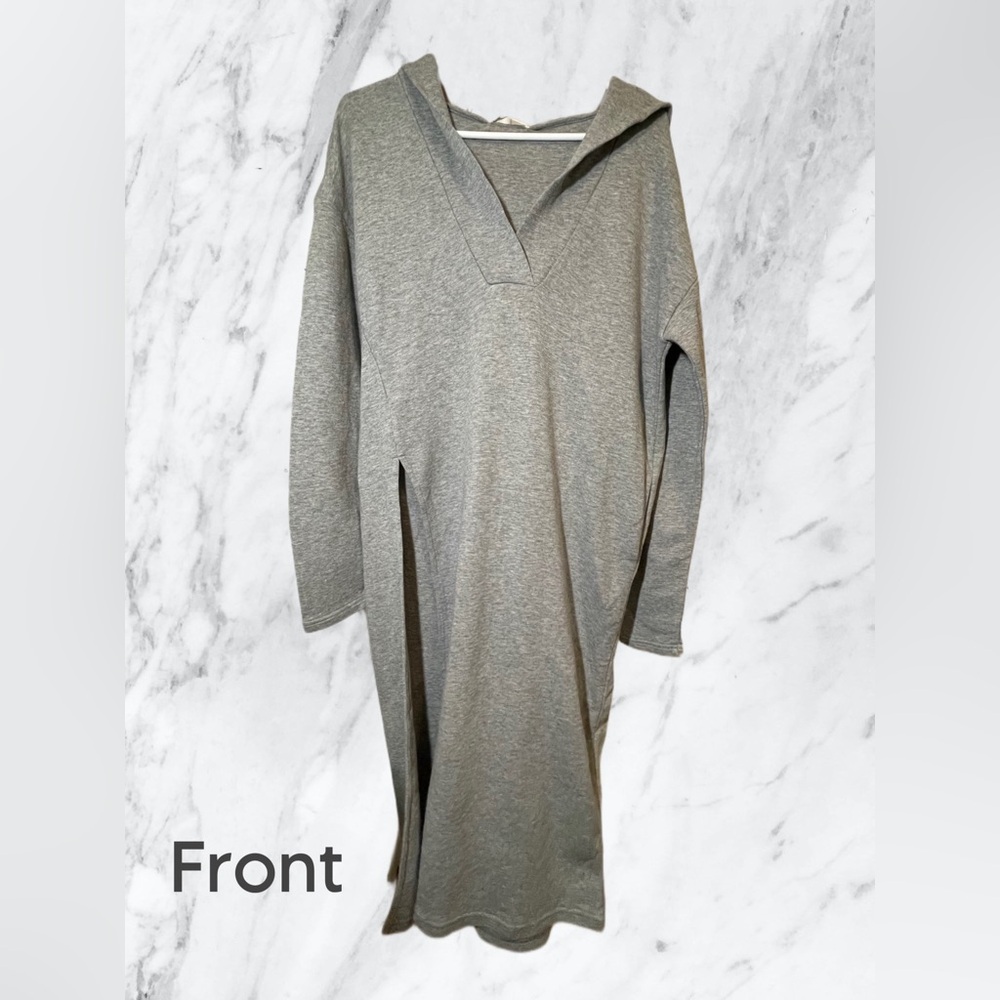 SLY Women Casual Oversized Street Styled Hooded Sweat Dress Japanese Brand